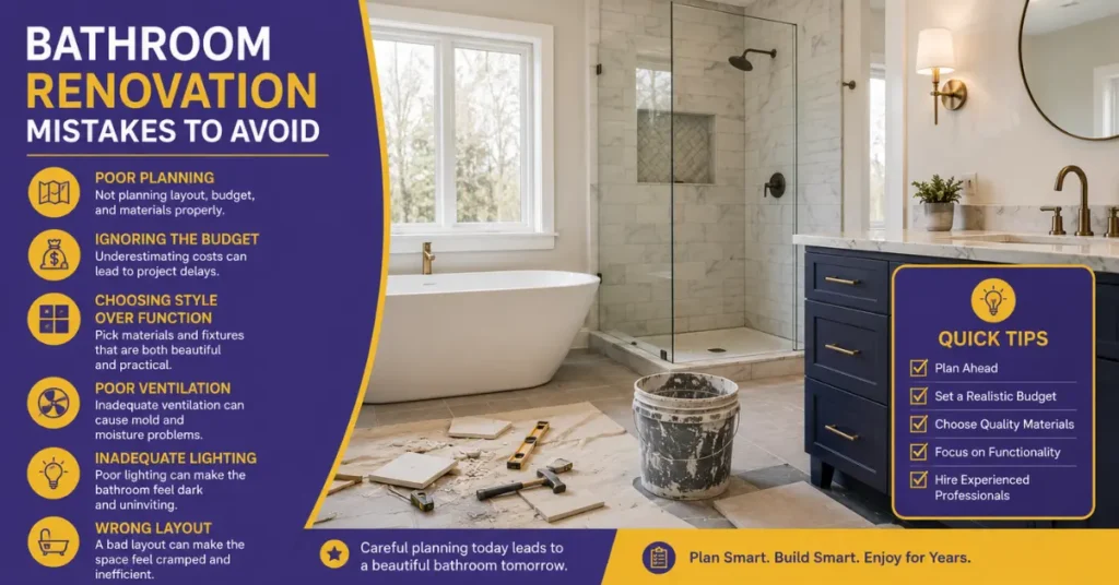 Bathroom Renovation Mistakes to Avoid