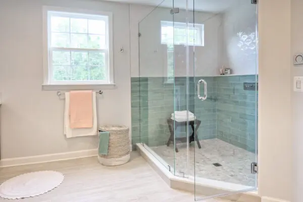 Luxury Bathroom Renovation Wolverhampton featuring a freestanding bathtub and modern interior.