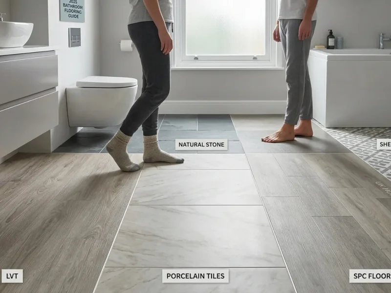 Bathroom tiling and flooring